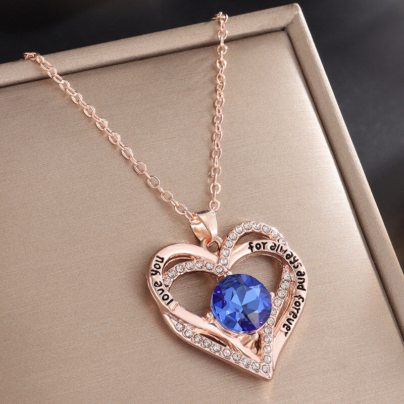 double heart shaped necklace