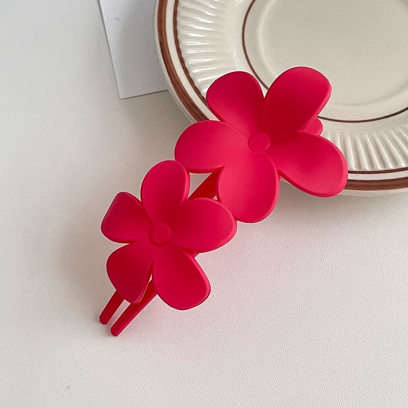 lower Claw Hair Clips Rose Red-Gomyhair