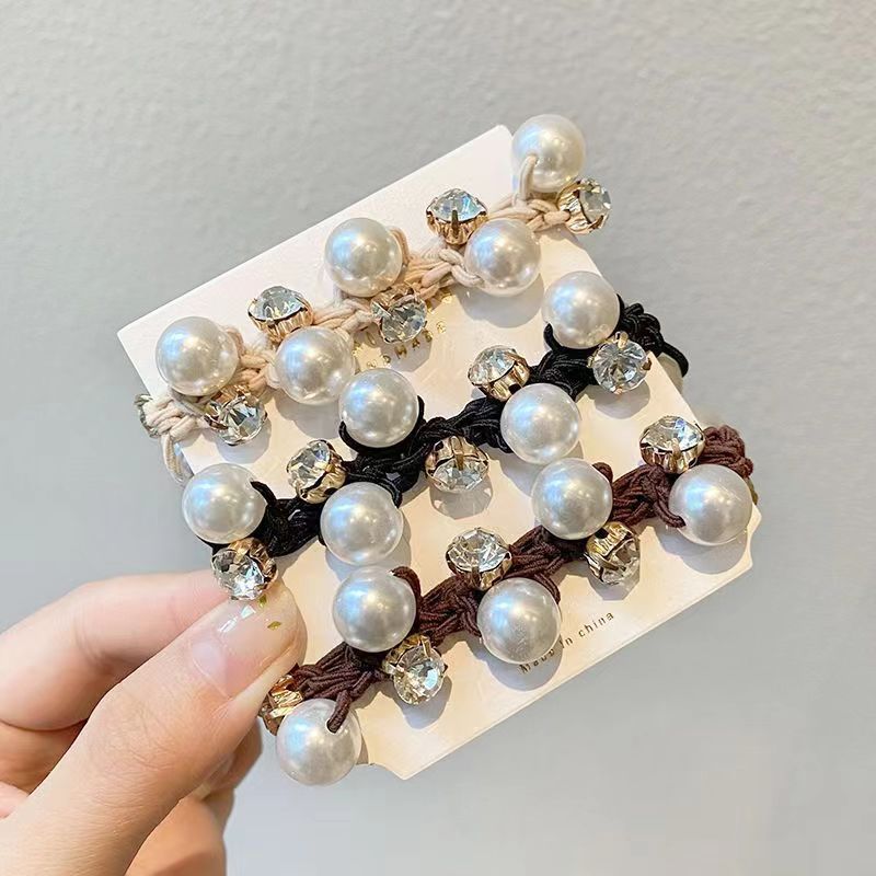 Hair Ties With Pearls-Gomyhair 