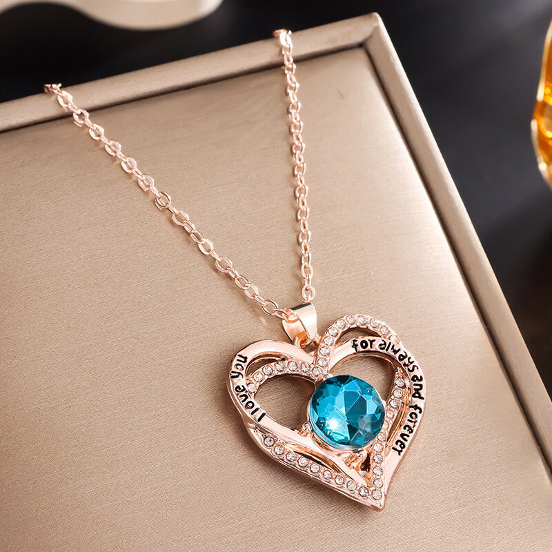 heart pendant with diamonds