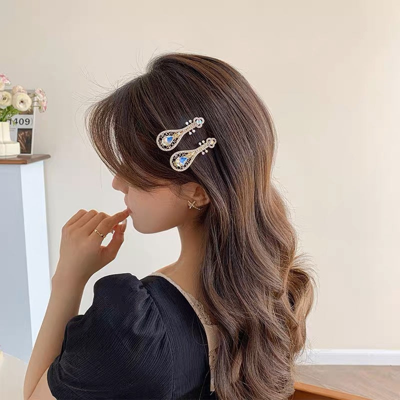  Dimond Side  Hair Clip 2 Pieces Set-Gomyhair