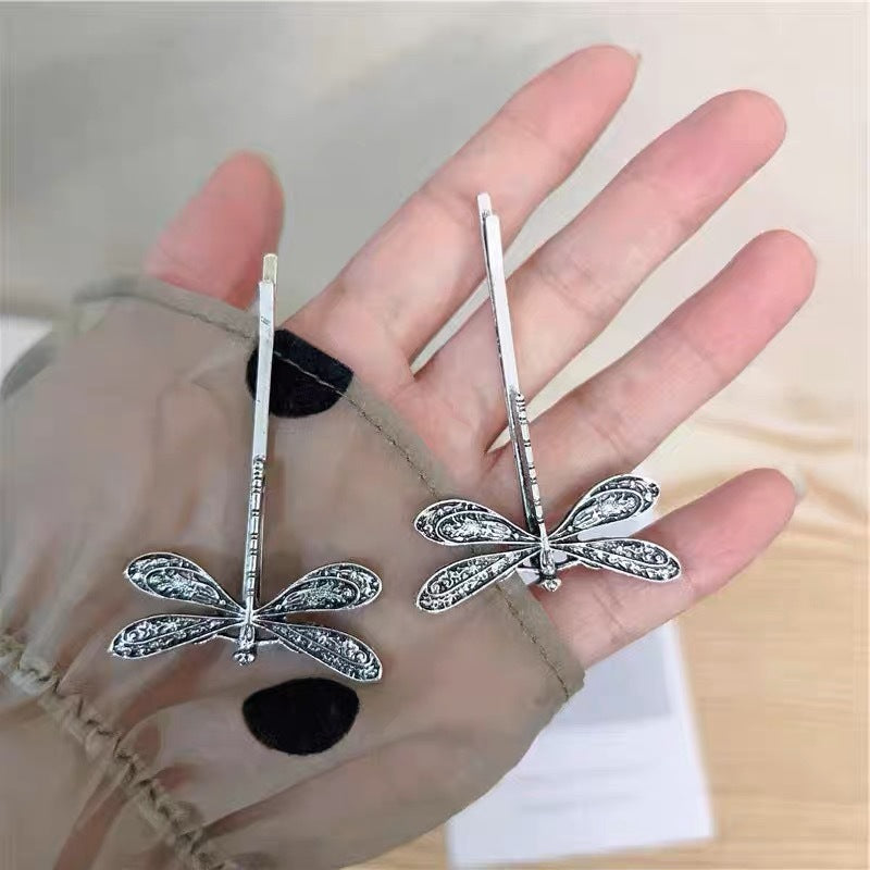 Silver Dragonfly Bobby Pins -Gomyhair