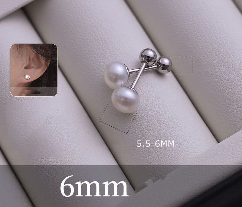 6mm pearl earrings wedding earrings