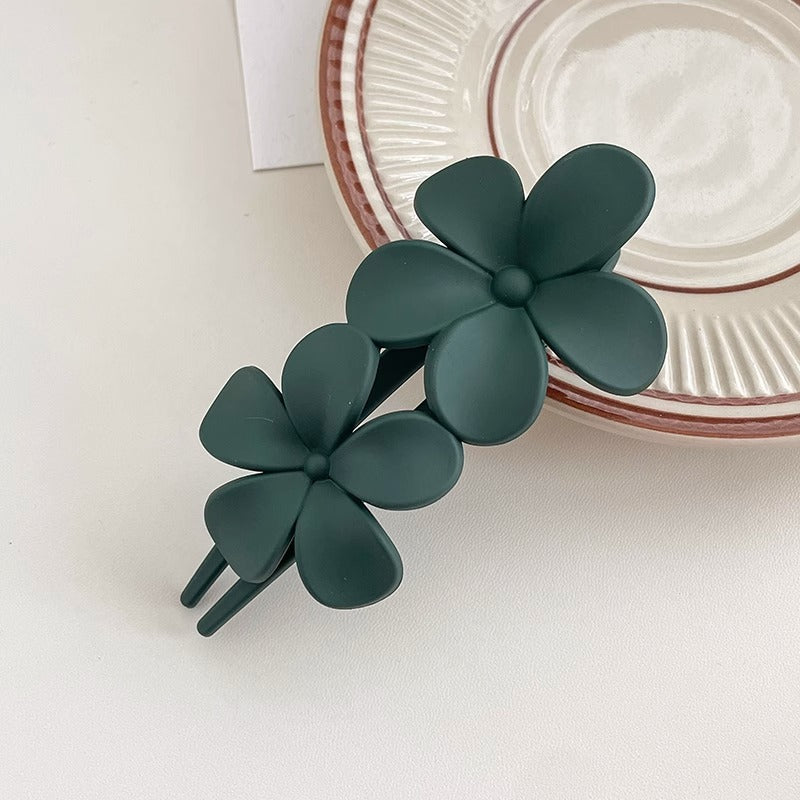 lower Claw Hair Clips Dark Green-Gomyhair