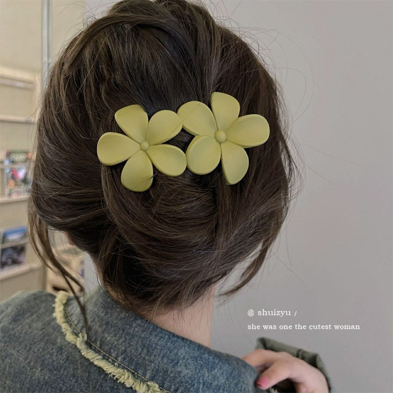 Flower Claw Hair Clips For Adults 2 Pieces