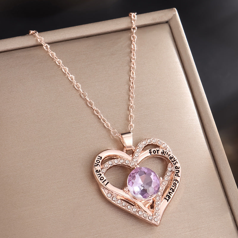 heart shape stone pendant