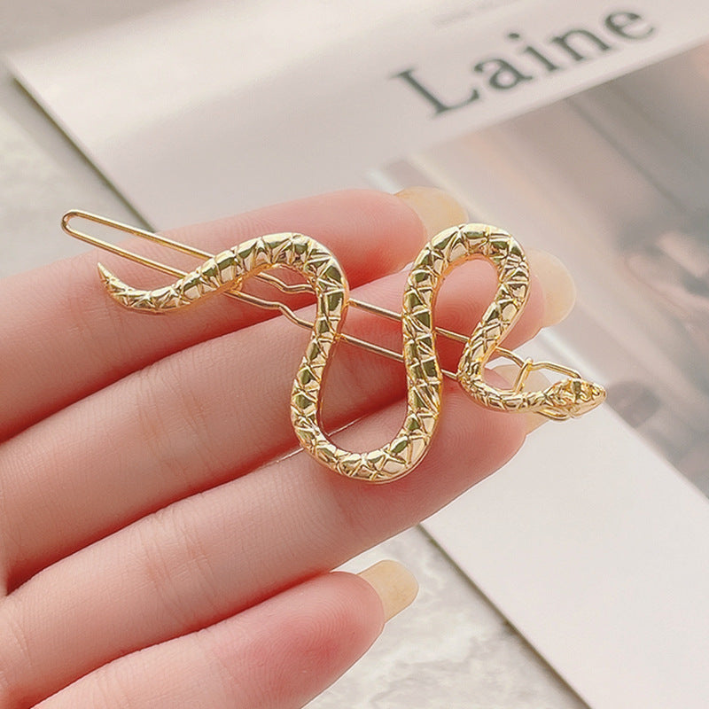 Vintage Gold Snake Hair Barrette -Gomyhair