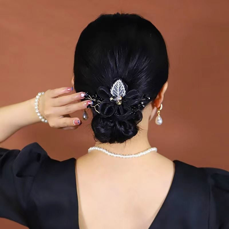 Light luxury fabric crystal hair tie-Gomyhair